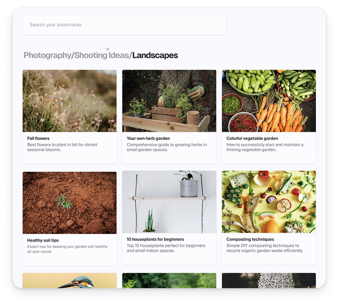 Don't organize them. AI does it for you.
