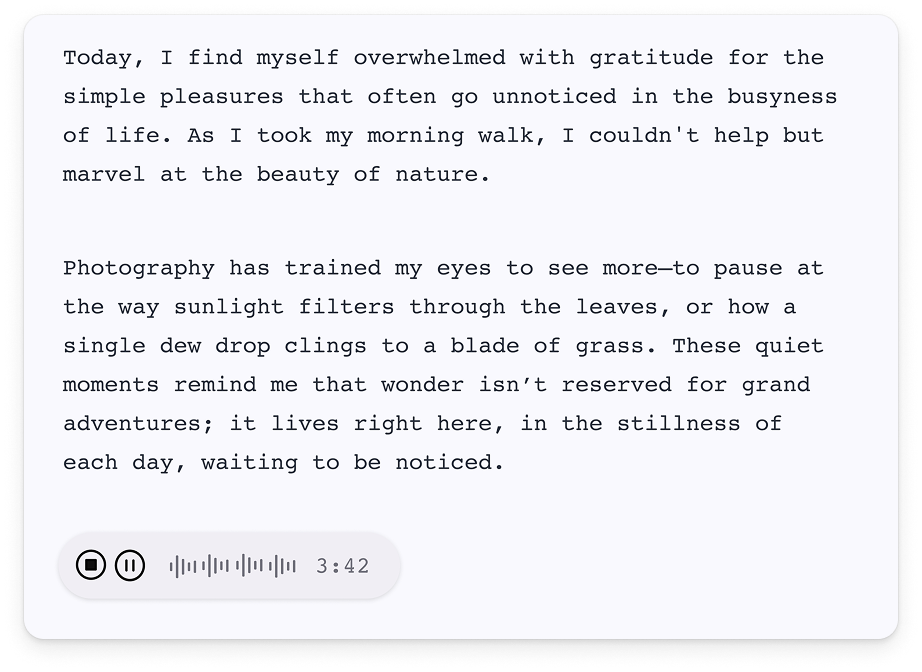 Talk it out and capture messy ideas in the moment